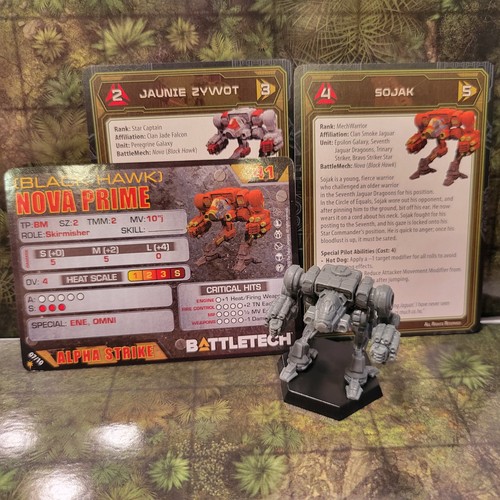 BattleTech Miniatures - Nova (Black Hawk) *Mech & Cards* - Clan Invasion - Imagen 4 de 6