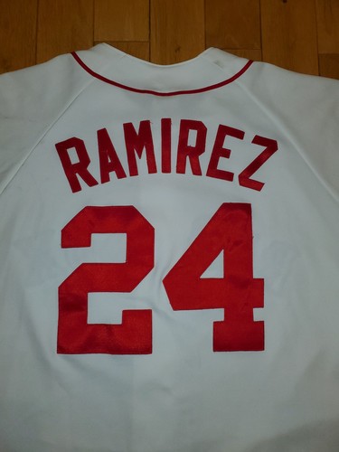 Camiseta de colección del equipo de béisbol MLB de los Boston Red Sox Majestic Manny Ramírez XL - Imagen 4 de 15