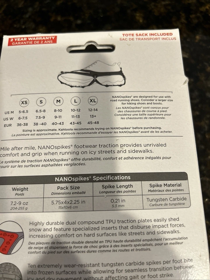 Kahtoola Nano Spikes tamaño mediano nuevo en caja Foto 3 de 4