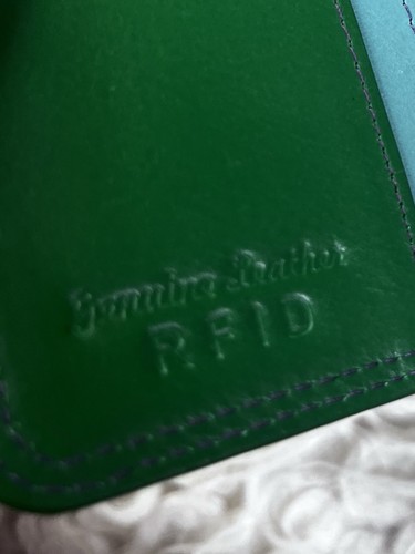 NWT New York Quality Leather Goods Genuine Leather Retro Wallet RFID Block - Picture 3 of 7