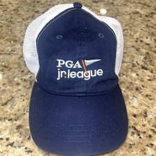 PGA Jr. League Golfing Cap Hat Adult Mens Adjustable SnapBack Mesh Garb
