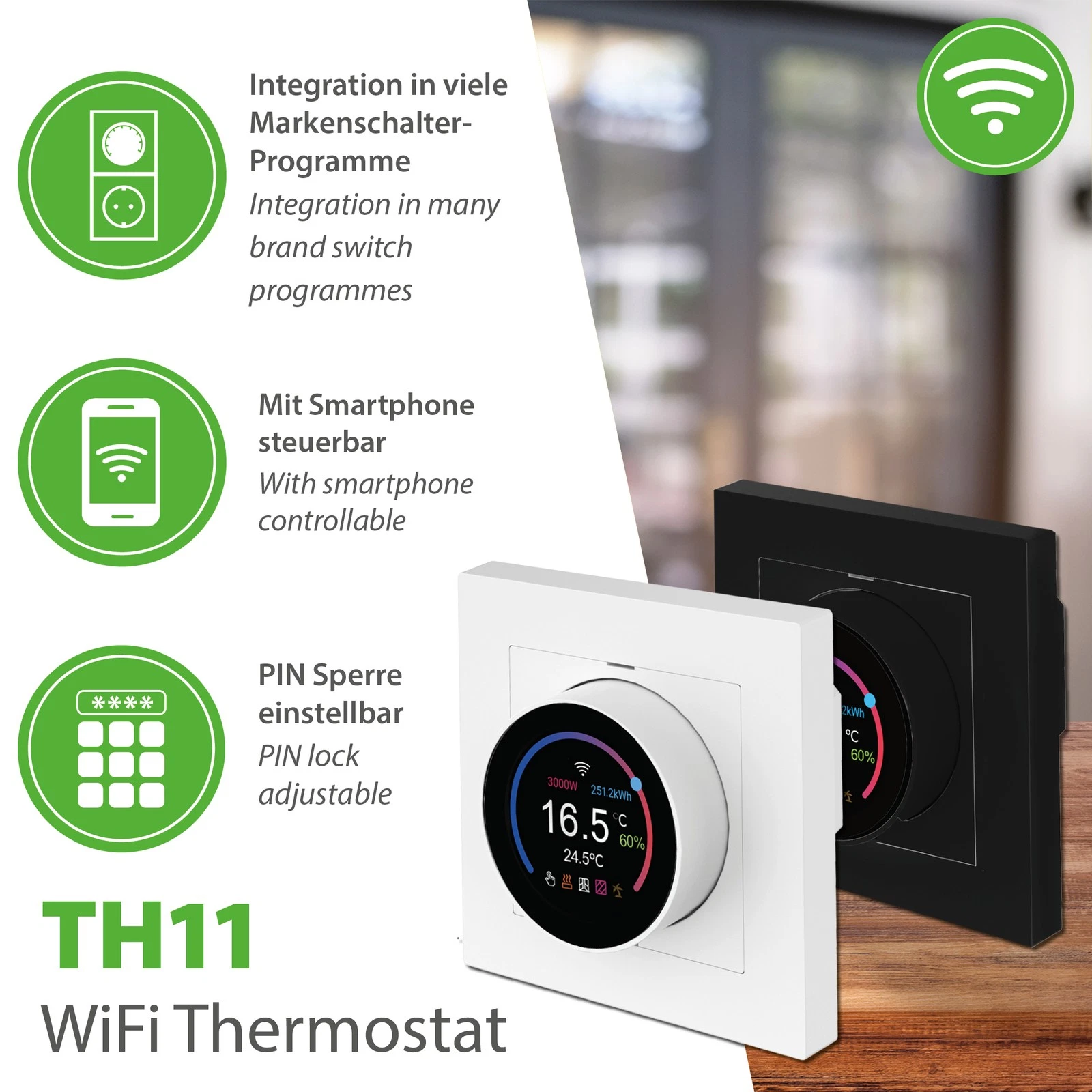 Smart WiFi Room Thermostat Underfloor Heating Temperature Controller Thermostat Tuya App