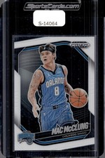 2024-25 Panini Prizm Black #134 Mac McClung White Prizms #/175