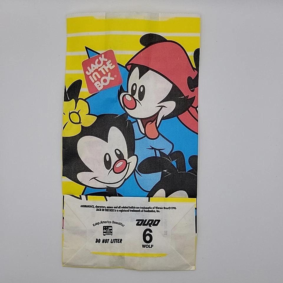 Complete Set of 6 - Jack In the Box Kids Meal Animaniacs Skate Racers + Bag - Image 2 of 4