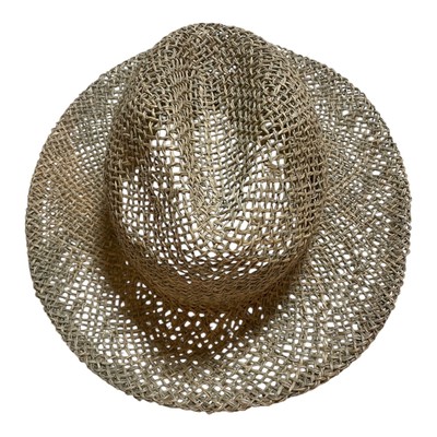 Target Straw Fedora Hat Natural Plant Material Summer Beach Sun Hat