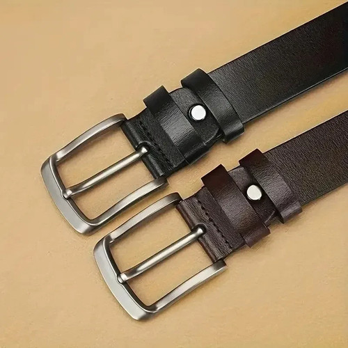 Marken Herren Gürtel, Voll Hochwertiges Leder Freizeit Elegant Jeans Gürtel für Männer - Bild 5 von 8