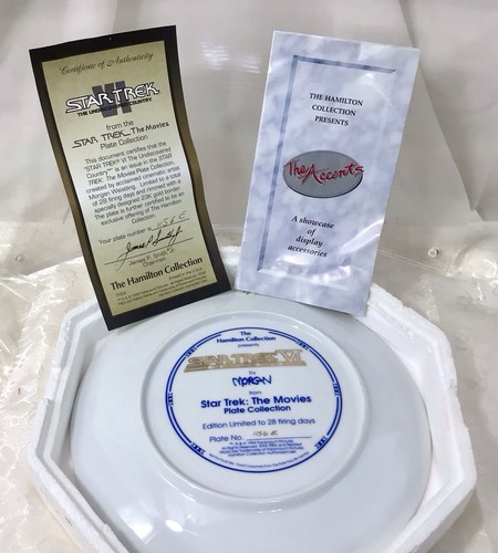 Star Trek VI The Undiscovered Country Hamilton Collections Decorative Plate NIP - Picture 4 of 8