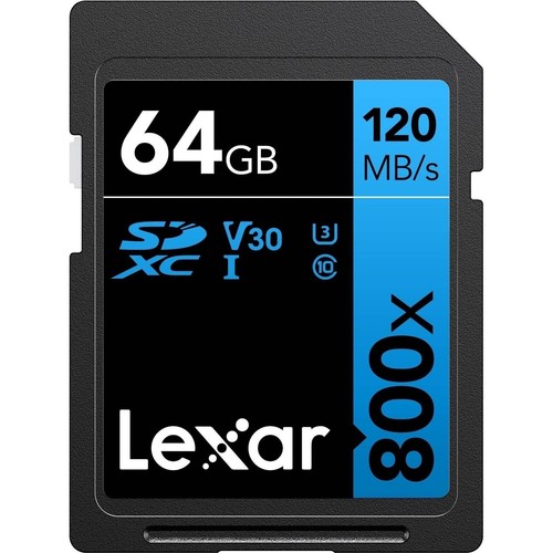 Lexar 64GB High-Performance 800x UHS-I SDXC Memory Card (2-Pack) - Picture 2 of 6