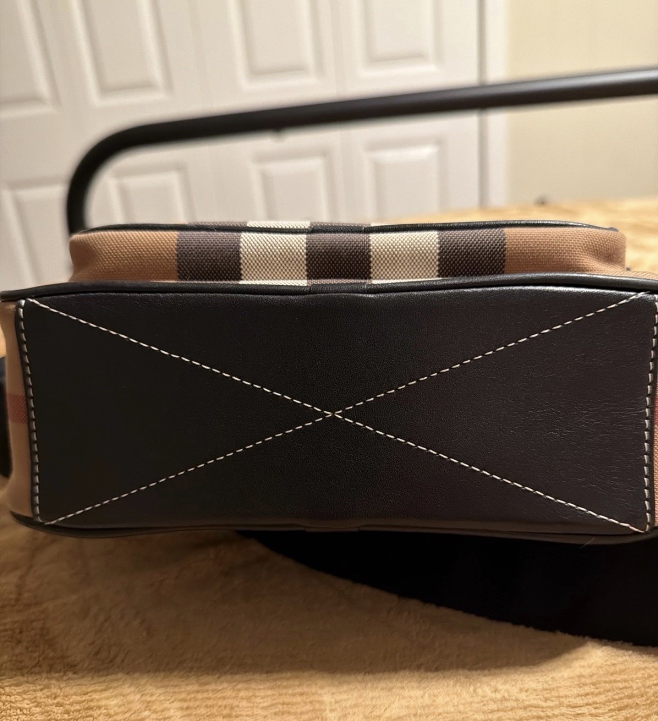 BURBERRY Checked Pattern Crossbody Shoulder Bag D… - image 7