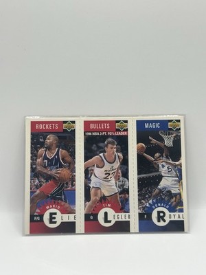 1996-97 NBA Collector's Choice Mini-Cards #M150 Royal Tim Legler Mario Elie S105