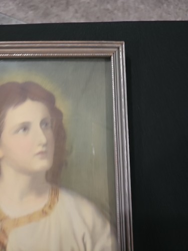 "Cristo a los 12 años por Hoffman Vintage Art Deco Jesús Impresión Arte de Pared Colgante 8""x6""" - Imagen 5 de 7