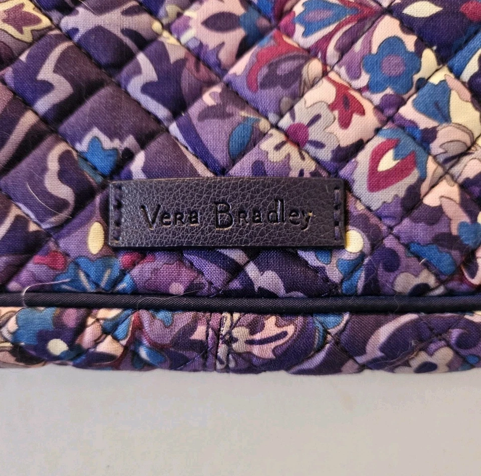 Nuevo con etiquetas Bolso Bandolera Vera Bradley Icónico RFID Little Hipster REGAL ROSETTE Púrpura Foto 4 de 4