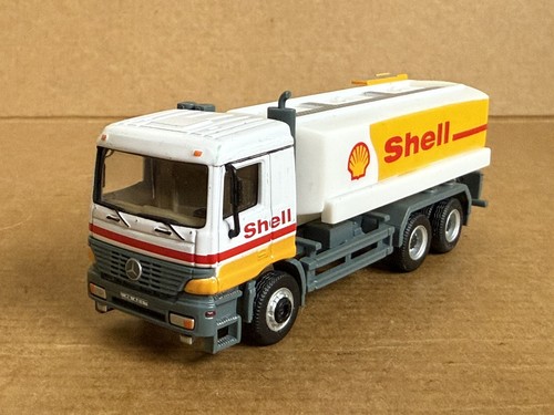 Cararama Mercedes-Benz Tanker Truck, Shell, 1:80 Scale, Die Cast, Rare, White. - Picture 1 of 9