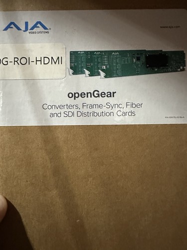 AJA OG-ROI-HDMI openGear HDMI to 3G-SDI Scan Converter