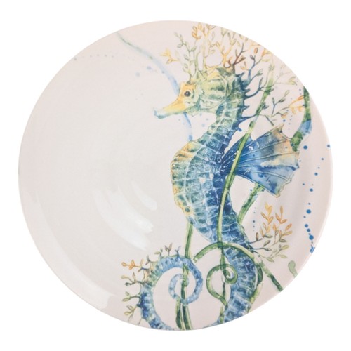 Platos de ensalada Pier 1 SEA LIFE Ironstone 8,75" - Decoración de casa de playa/océano - Juego de 4 - Imagen 10 de 14