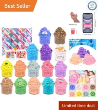 Fun and Educational 15 Pack Mini Slime Kit - Perfect Holiday Stocking Stuffers