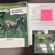Apologia Exploring Creation w/ Biology 2nd Ed LOT test,CD,StuNotebook-NEW