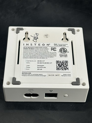 INSTEON 2245-222 Central Controller Hub No Power Cord - White - Picture 7 of 8