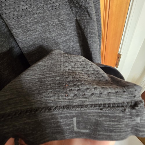 Lululemon Quater Zip Large Herren belüftetes Hemd schwarz/grau atmungsaktiv - Bild 7 von 9