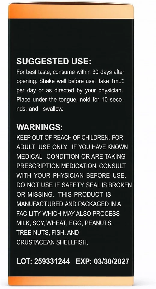 Complejo Vitamina B B12 1000 MCG Gotas Líquidas con B1, B12 Metilcobalamina, Energía Foto 3 de 3
