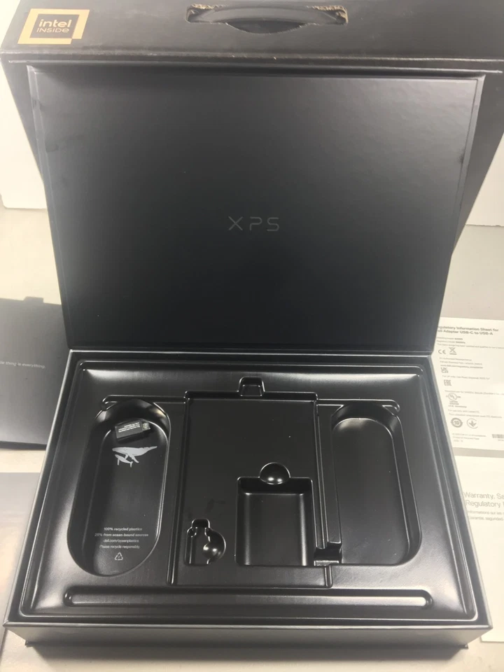 DELL XPS 13 9310 Caja Vacía Solo Embalaje Completo con Instrucciones y Caja Interior Foto 2 de 4