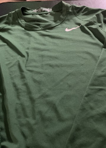 Nike Pro Neon Green Dri-Fit Langarmshirt Activewear Grün - Bild 3 von 8