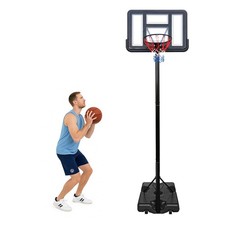32" Basketball Hoop Outdoor Adjustable, Portable Basketball Hoop Goal System ...