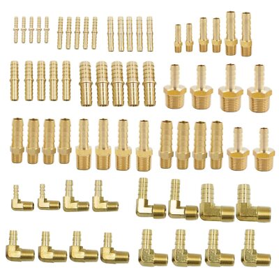 Legines Brass Hose Barb Fittings Assortment Kits, Splicer + Male Coupler + 90...