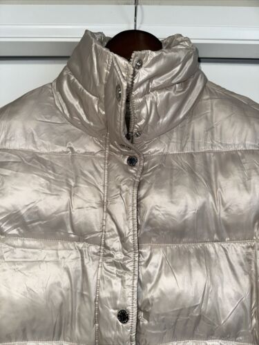 Via Spiga Lightweight Zip and Snap Puffer Jacket S - Picture 2 of 7