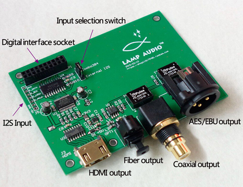 XMOS USB Digit Interface I2S/IIS to Fiber Coaxial HDMI SPDIF XMOS USB Digit Interface I2S/IIS to Fiber Coaxial HDMI SPDIF