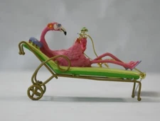 Cape Shore Flamingo Beach Lounging Island Christmas Tree Ornament Decoration
