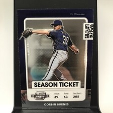 2021 Contenders Optic Season Ticket #2 Corbin Burnes - Milwaukee Brewers