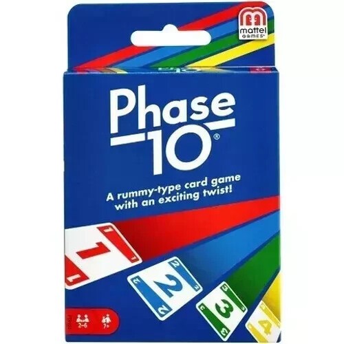 Phase 10 Card Game New  Age 7 up 2-6 players, Rummy Type Complete 10 phases
