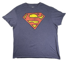 Superman T-shirt Mens Large Blue DC Comics Justice League