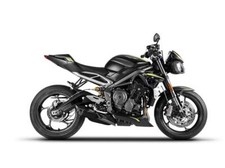Zard Slip On Exhaust Black Stainless Steel Triumph 765 Street Triple S 2021