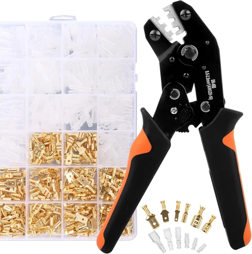 Pinza Crimpatrice Capicorda, 0.5-2.5 Mm² Set Pinza Crimpatrice Con 300 Pezzi Di - Foto 1 di 3