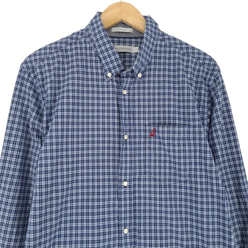 Vintage Peak Performance Men Shirt Check Cotton Su8 Size L - Picture 2 of 8