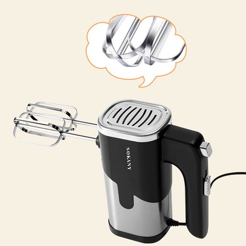 Electric Hand Mixer 5-Speed Baking Kneading Mixer Multifunctional Kitchen Tools - Picture 8 of 11