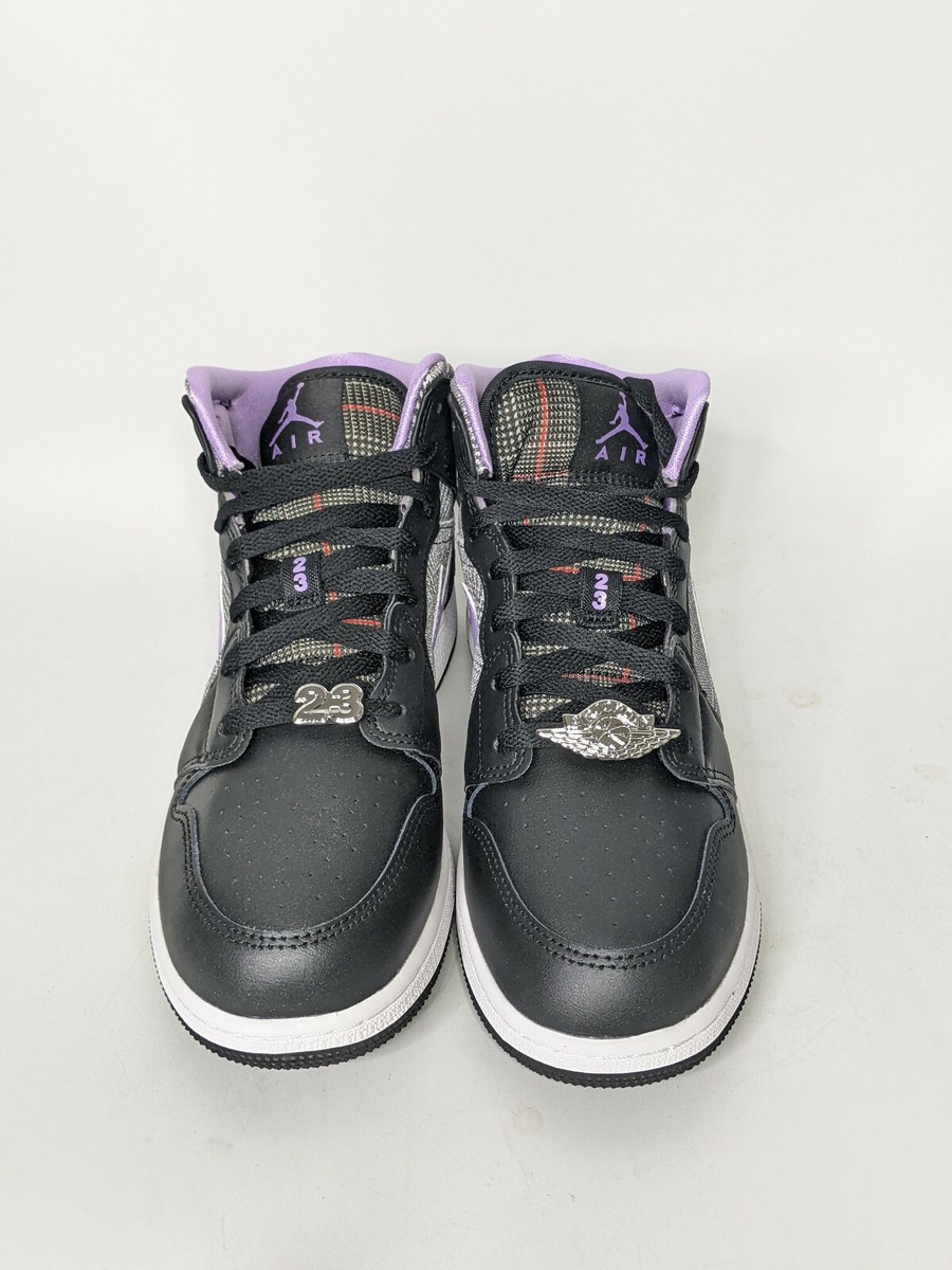 Nike Air Jordan 1 Mid SE Black Lilac White DC7226-015 Size