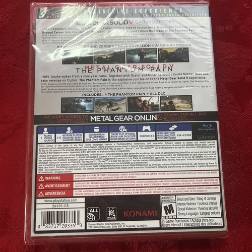 Metal Gear Solid V The Definitive Experience (PS4 / PlayStation 4) BRAND NEW - Picture 2 of 2