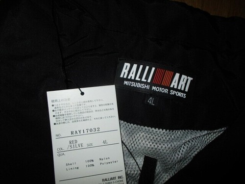 Mitsubishi RALLIART Jacket RAY17032 Size 4L Deadstock Unused WRC Lancer Japan - Picture 9 of 10