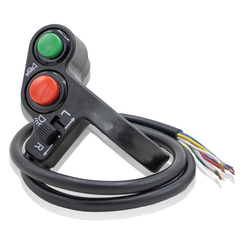 PAIR UNIVERSAL 7 WIRE TURN SIGNAL HORN LIGHT SWITCH FOR 7/8" HANDLEBAR BIKE ATV - Picture 4 of 4