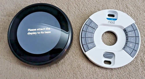 Google Nest 3. generacji Termostat edukacyjny A0013 Czarny, działa świetnie - Zdjęcie 2 z 12