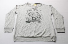 Sunset West Girl's Graphic French Terry Pullover Sweatshirt BL1 Light Grey Large