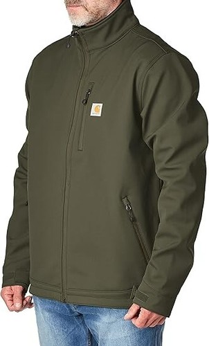 $120 carhartt Rain Defender® Relaxed Fit Heavyweight Softshell Jacket | Moss | M - Picture 3 of 15