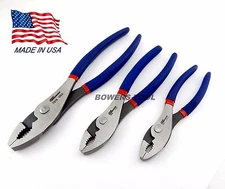 Pro America 6 8 and 10 in. Combination Slip Joint Plier Set MADE IN USA Pliers