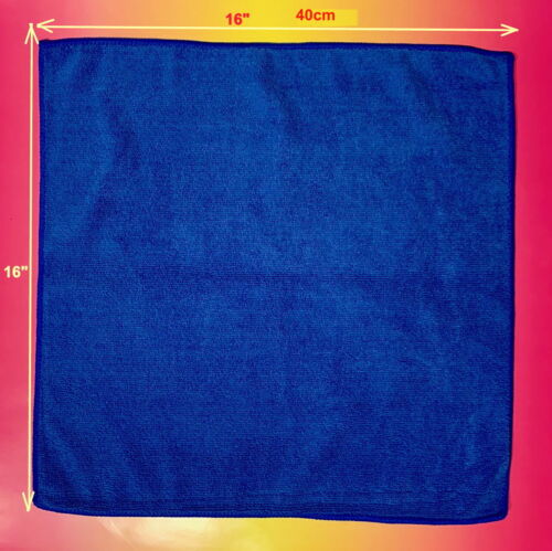 Rot Blau Gelb: Bestes Mikrofaser Reinigungstuch Handtuch 16"x16" Küche Party Auto - Bild 36 von 52