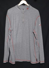 Ariat FR CAT2 2112 Mens Work 1/4 Zip Knit Shirt - Gray - XL b 