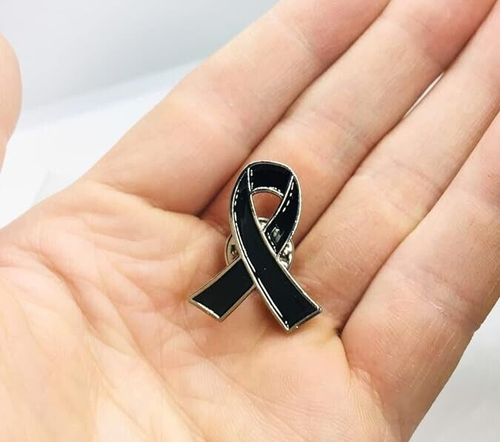 Prendedor de solapa de concientización sobre el cáncer de colon esmalte cinta AZUL OSCURO 12 PIEZAS - Imagen 5 de 7