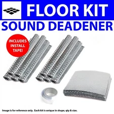 Heat & Sound Deadener Ford Truck 1980 - 86 F150 Floor Kit + Seam Tape 38583Cm2